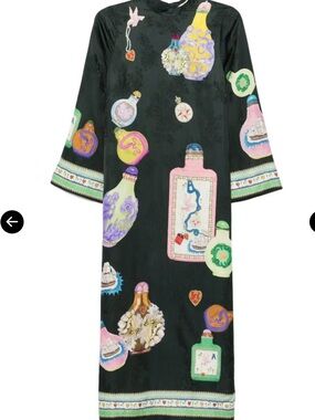 Alemais Royal Printed Dress